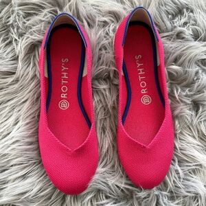 Rothy's Hot Pink Flats 8.5